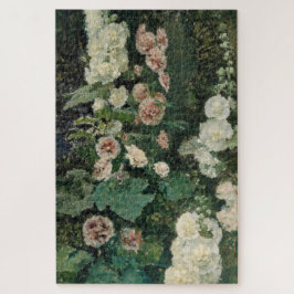 タチアオイのバラの花 ジグソーパズル