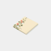 タチアオイの花のアート付箋ノートパッド（名入れ可） ポストイット (アングル)