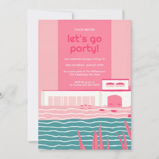 タチヤナカスタムのV1 招待状 (正面)