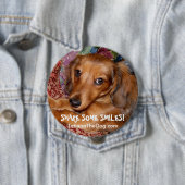 "タチヤーナによってあるスマイル"ボタンの~犬共有して下さい 缶バッジ (インサイチュ)