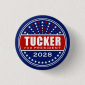 タッカー大統領2028 缶バッジ (正面)