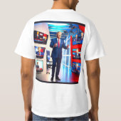 「タッカー・カールソンの台頭：主流から内部へ Tシャツ (裏面)