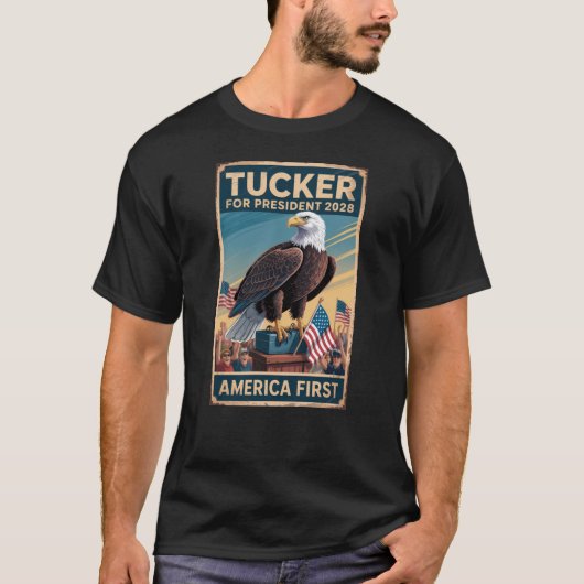 タッカー・カールソン 2028年選挙 Tシャツ (正面)