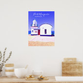 タッキングポイントライトハウスポートマコーリーオーストラリア ポスター (キッチン)