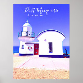 タッキングポイントライトハウスポートマコーリーオーストラリア ポスター