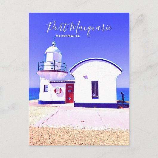 タッキングポイントライトハウスポートマコーリーオーストラリア ポストカード (正面)