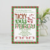 タッキーなクリスマスパーティの招待状 招待状 (スタンド正面)