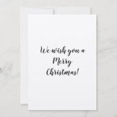 タッキーなセータースタイルバックディアヘッドクリスマス カード (裏面)