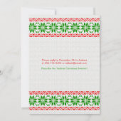 タッキーな醜いクリスマスセーターパーティの招待状 招待状 (裏面)