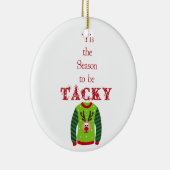 タッキークリスマスセーターオーナメント セラミックオーナメント (右)
