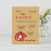 タッキーセーターオフィスクリスマスパーティー 招待状 (スタンド正面)