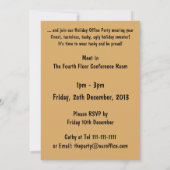 タッキーセーターオフィスクリスマスパーティー 招待状 (裏面)