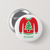 タッキーセーターホリデーパーティー名札 缶バッジ (正面&裏面)