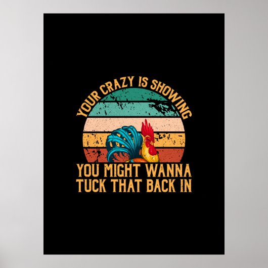 タックしたいチキンアート ポスター (正面)