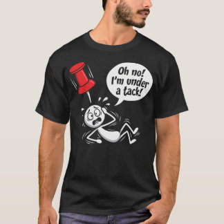 タックの下にいるオフィスの棒人間 Tシャツ