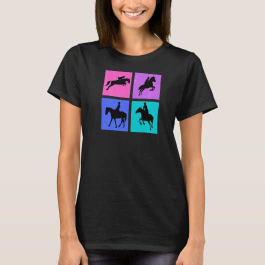 タックの下のハンタージャンピングホース プレミアム Tシャツ (正面)