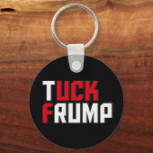 タックのFrumpのおもしろいな反ドナルド・トランプの言葉遊び キーホルダー (正面)