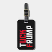 タックのFrumpのおもしろいな反ドナルド・トランプの言葉遊び ラゲッジタグ (正面縦)