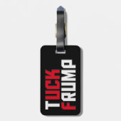 タックのFrumpのおもしろいな反ドナルド・トランプの言葉遊び ラゲッジタグ (裏面縦)