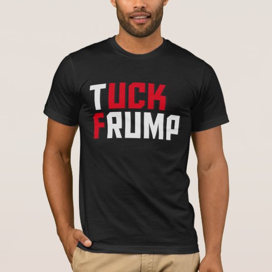 タックのFrumpのおもしろいな反ドナルド・トランプの言葉遊び Tシャツ (正面)