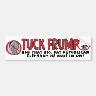 タックのFrump バンパーステッカー