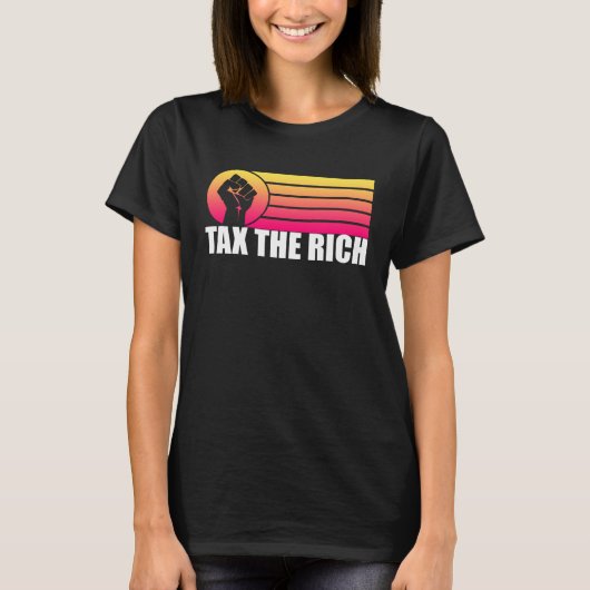 タックスザリッチレトロ夕日 Tシャツ (正面)