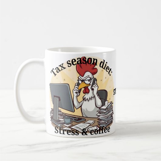 タックスシーズンマグ コーヒーマグカップ (左)