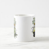 タックタックヴィンテージタクシーでタイのグリーンカー コーヒーマグカップ (中央)