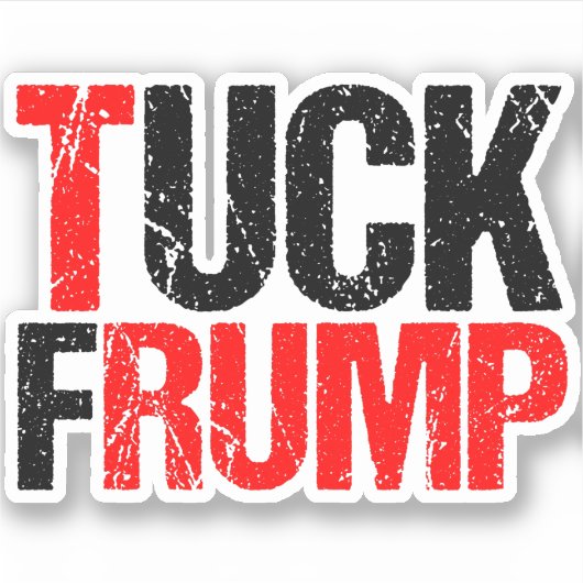 タックフランプおもしろいアンチトランプノートパソコン シール (正面)