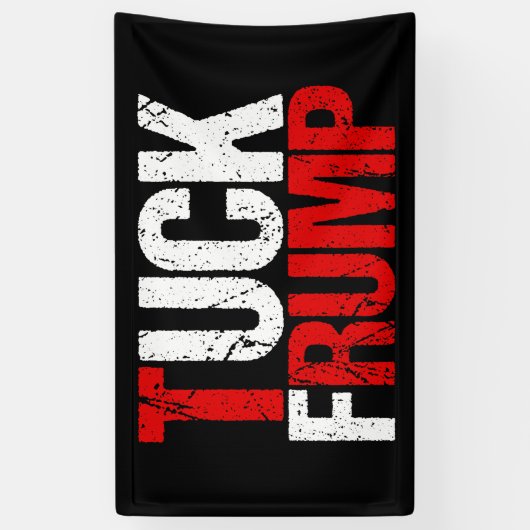 タックフランプおもしろいアンチトランプ 横断幕 (縦)