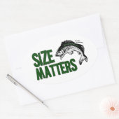 タックルおもしろいボックスサイズMATTERS漁師 楕円形シール (封筒)