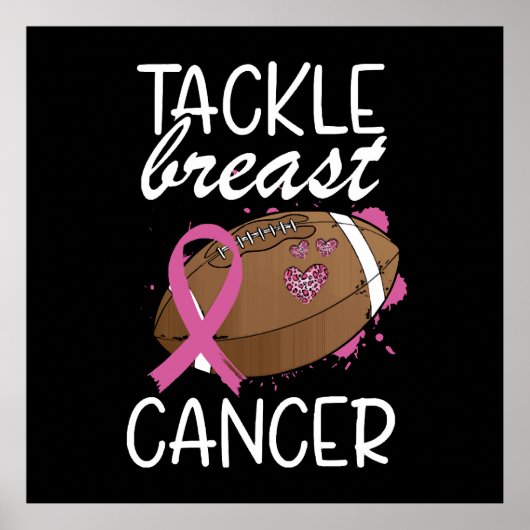 タックルがん 乳がん啓発リボン ポスター (正面)