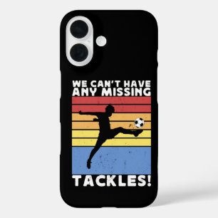 タックルを逃すな サッカー選手 iPhone 16ケース