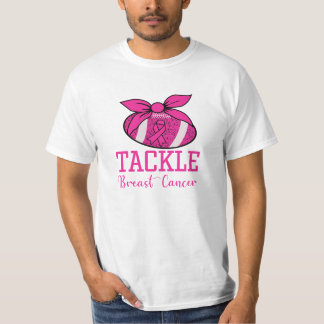 タックルサッカーピンクリボン乳癌Tシャツ Tシャツ