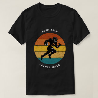 タックルハード!落ち着いてサッカーTシャツ Tシャツ