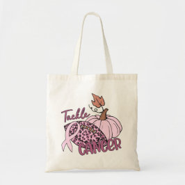 タックル・キャンサー フットボール パンプキン 乳がん トートバッグ