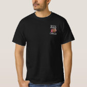 タックル・キャンサー 乳がん啓発リボン Tシャツ (正面)