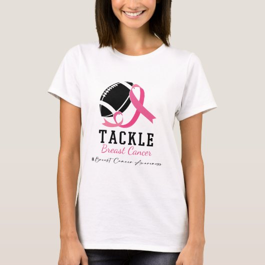 タックル フットボール 乳がん啓発 Tシャツ (正面)