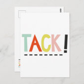 タック！垂直カードの色 ポストカード (正面/裏面)