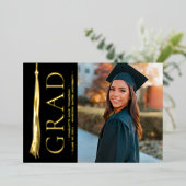 タッセエレガントルグラッド写真モダン 箔シーズンカード (立ち正面)