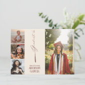 タッセエレガントル写真卒業発表 招待状 (スタンド正面)