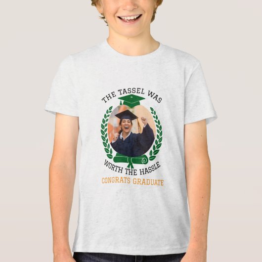 タッセパーソナライズされたルは厄介な写真の価値があった トライブレンドＴシャツ (正面)