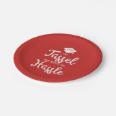 タッセモダンルはハッスル卒業式パーティーの価値がある ペーパープレート (アングル)