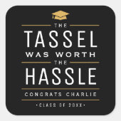 タッセモダンルは面倒な卒業式の価値があった スクエアシール (正面)