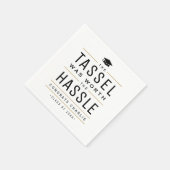 タッセモダンルは面倒な卒業式の価値があった スタンダードカクテルナプキン (角)