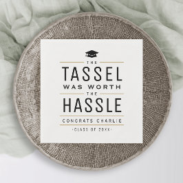 タッセモダンルは面倒な卒業式の価値があった スタンダードカクテルナプキン