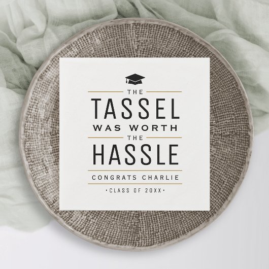 タッセモダンルは面倒な卒業式の価値があった スタンダードカクテルナプキン