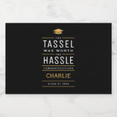 タッセモダンルは面倒な卒業式の価値があった リキュールボトルラベル (シングルラベル)