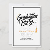 タッセモダンル卒業パーティー招待状 招待状 (正面)