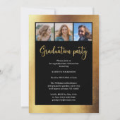 タッセルの価値があったハッスル金ゴールド4フォトグラード 招待状 (裏面)